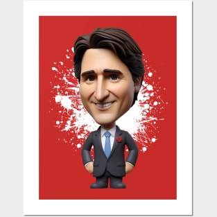 Justin Trudeau like figure Posters and Art